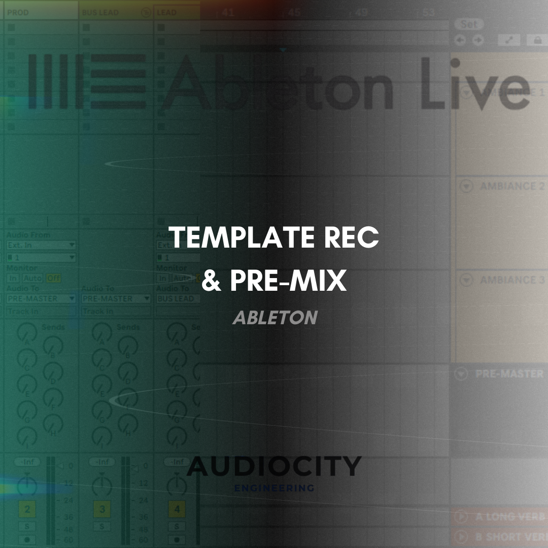Template Ableton - Rec/Pré-mix